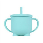 bi-bi, kubek silikonowy ze słomką - miętowy