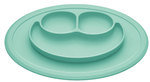 bi-bi, silikonowy talerzyk z podkładką dla dzieci - miętowy