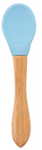 bi-bi, łyżeczka silikonowo - bambusowa dla dzieci - niebieska
